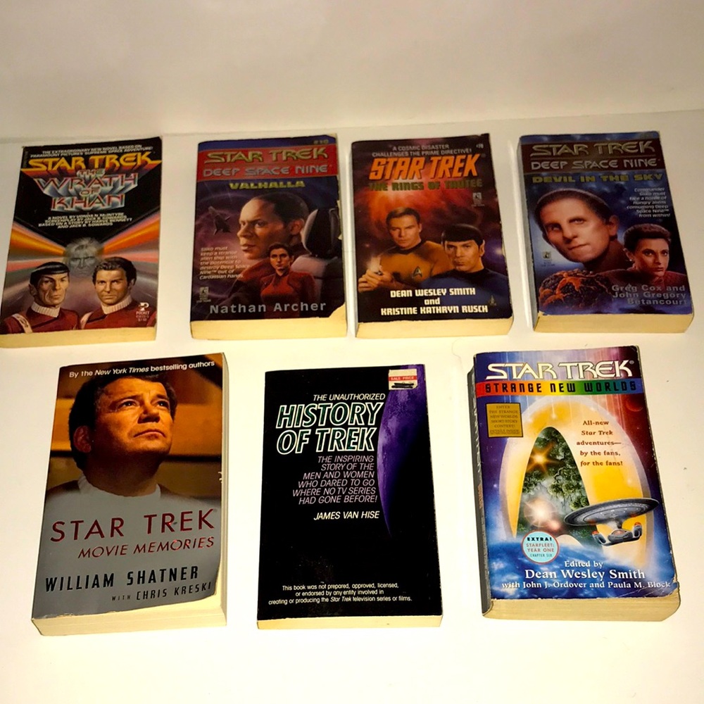 Vintage Star Trek book bundle lot